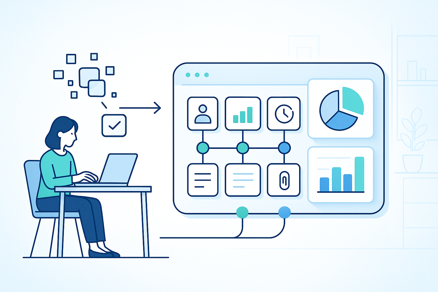 SalesforceからZoho CRMへのデータ項目移行を整理する管理画面のイメージ